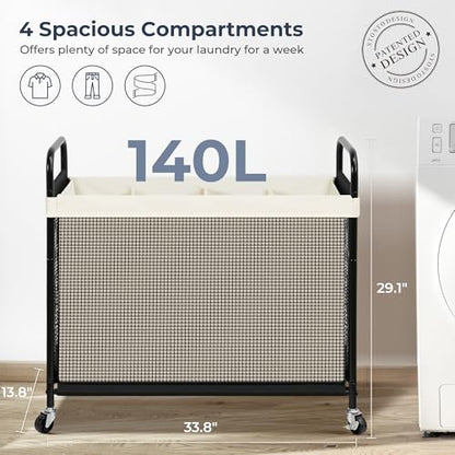 Laundry Hamper 4 Section