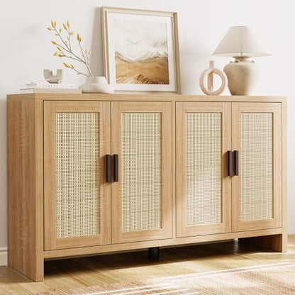 Rattan Buffet Cabinet with Storage