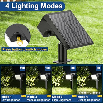 12 Pack Solar Spot Lights Outdoor Waterproof IP65 (12 Count)