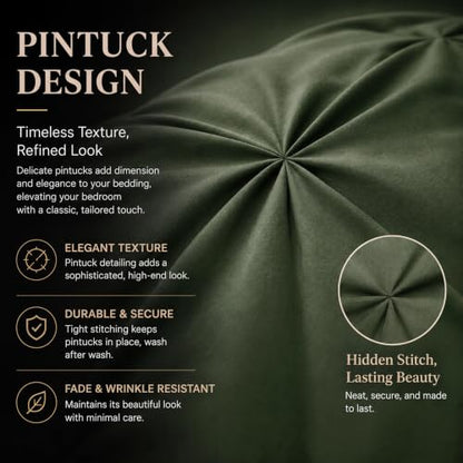 Queen Comforter Set Olive Green (7 Count)
