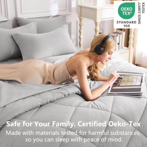 Full Size Comforter Sets French Grey
