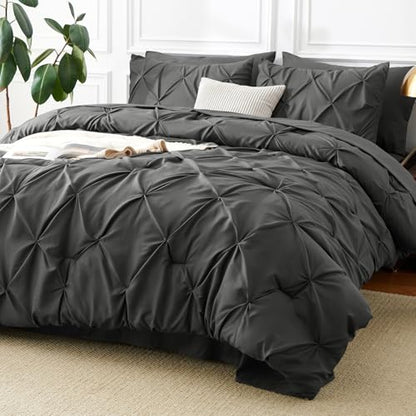 California King Comforter Set Dark Grey