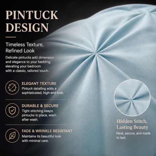 Queen Comforter Set Light Blue (7 Count)