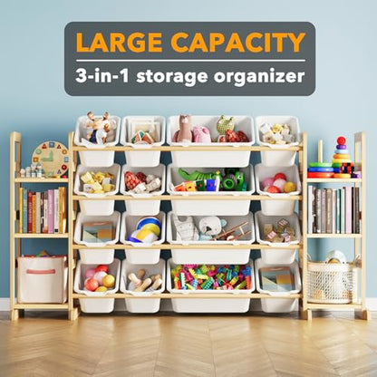 Toy Storage Organizer with 6 Shelves and 16 Bins (6 Count)