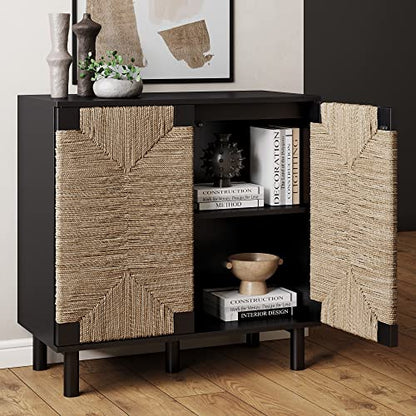 Beacon Accent Natural Sideboard Storage Cabinet TV Stand in Wire
