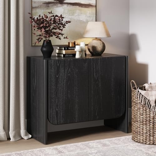 Jacala Mid Century Modern Entryway Storage Cabinet with Doors