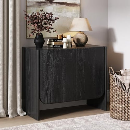 Jacala Mid Century Modern Entryway Storage Cabinet with Doors