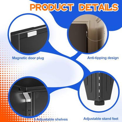 75.2" Tall Metal Storage Cabinet