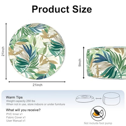 Inflatable Ottoman Stool D21 xH9 for Outdoor