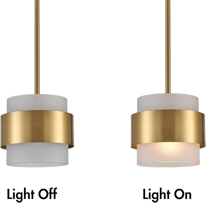 CLAXY Gold Pendant Lights mini Hanging Light Fixture