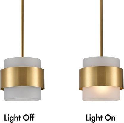 CLAXY Gold Pendant Lights mini Hanging Light Fixture