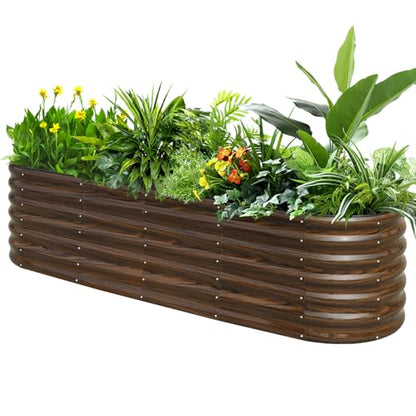 8x2 ft Oval Raised Garden Bed