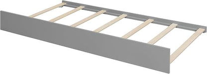 Harper & Bright Designs Twin House Bed for Kids, Wood Platform Bed with Trundle, Montessori Bed with Roof, Playhouse Trundle Beds for Kids,Teens, Bedroom, Gray