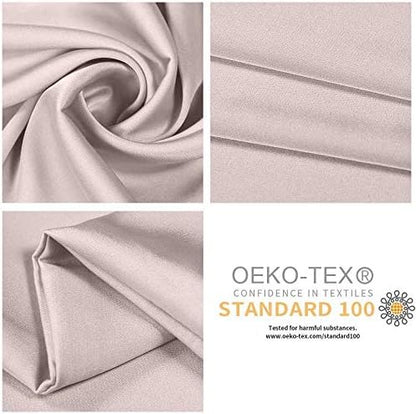 100% Mulberry Silk Pillowcases Set of 2 for Hair and Skin and Super Soft and Breathable Queen Size Nature Silk Pillowcases (Queen, Apricot Gray)
