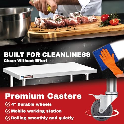 30x48 NSF Stainless Steel Cart Work Table