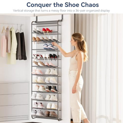 36 Pair Over the Door Shoe Rack