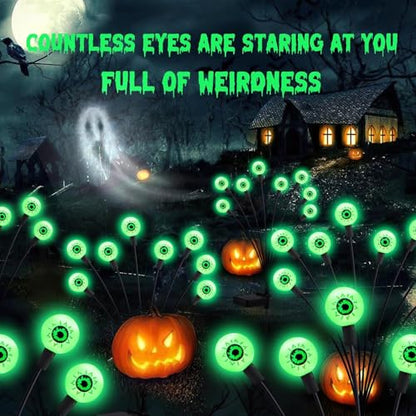 Halloween Decorations Outdoor Solar Scary Eyeball Lights (8 Count)