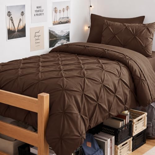 Twin XL Comforter Set Brown
