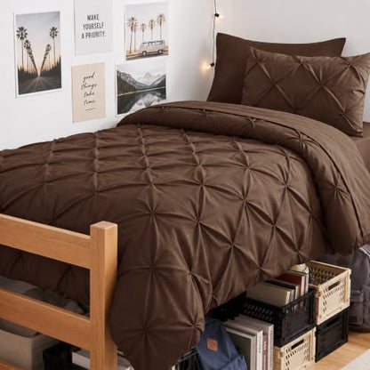 Twin XL Comforter Set Brown