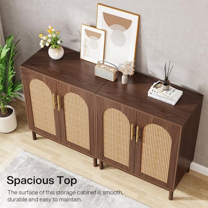 Set of 2 Rattan Sideboard (2 Count)