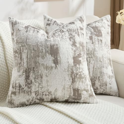 Pack of 2 Faux Cashmere Throw Pillow Covers 24x24 Inch (2 Count)