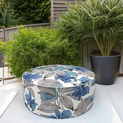 Inflatable Stool Ottoman Footrest with Handle