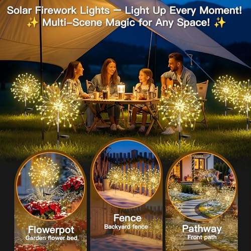 Solar Garden Lights Outdoor Waterproof Decorative (2 Count)