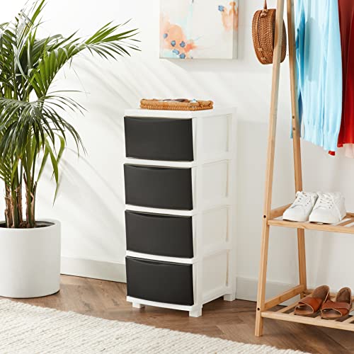 4 Drawer Slim Narrow Storage Organizer