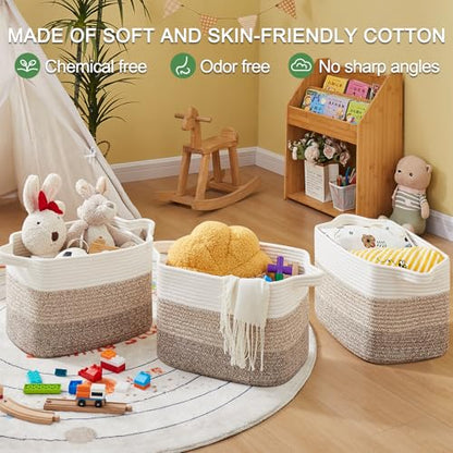 Storage Basket for Organizing 3 Pack (3 Count)