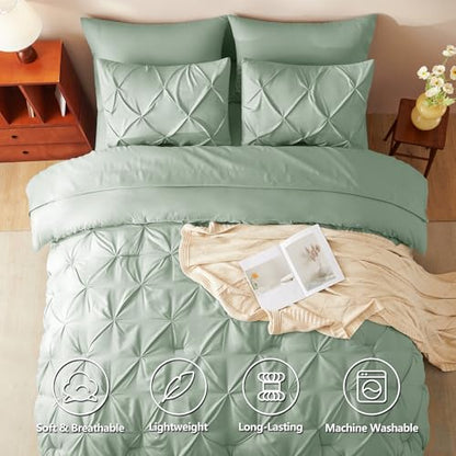 Twin Comforter Set Sage Green