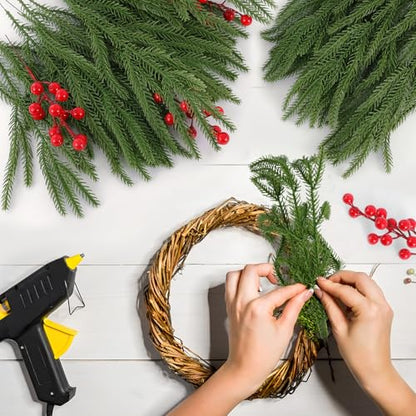 Christmas Norfolk Pine Picks Artificial Greenery Branches (100 Count)