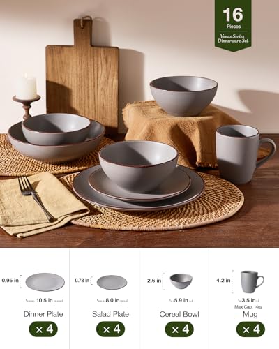 Venus Dinnerware Sets with Mugs (16 Count)