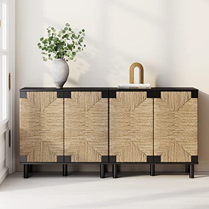 Beacon Accent Natural Sideboard Storage Cabinet TV Stand in Wire