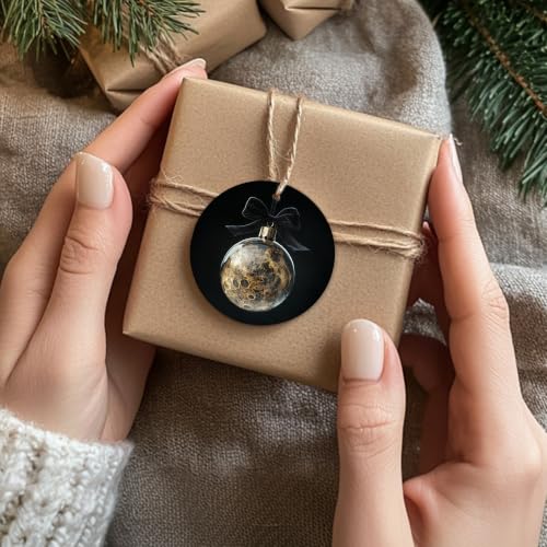 Vintage Moody Space Bauble Ball Christmas Ceramic Ornament Gifts
