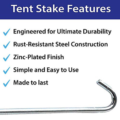 Steel Tent Hook Stakes (25 Count)