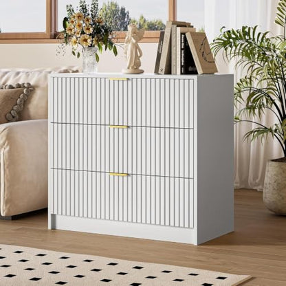 3 Drawer Nightstand Set of 2