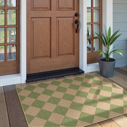 Checkered Easy Jute 3x5 Outdoor Rug