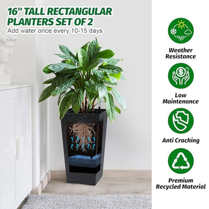 22.5" Tall Planters Set of 2 (2 Count)