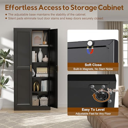71" Kitchen Pantry Cabinet