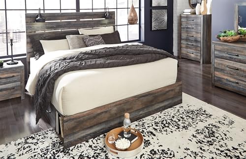 King Platform Bed Frame with Storage