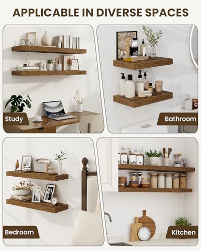 40" Floating Shelves for Wall (2 Count)