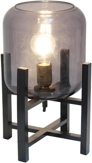 Renaissance Rhapsody Black Wood Mounted Table Lamp