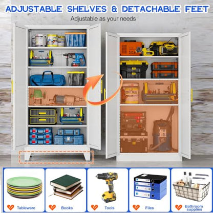 75.2" Tall Metal Storage Cabinet