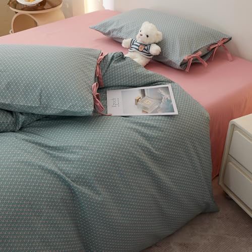 Vintage Green Floral Comforter Set King