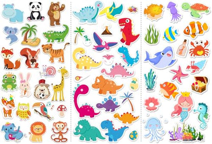 Window Clings Stickers for Kids Window Gel Clings Decals Thick Gel Clings Toddlers and Adults Classroom Home Nursery Airplane Birthday Party Supplies