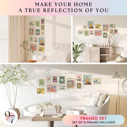 Eclectic FRAMED Wall Art (12 Count)