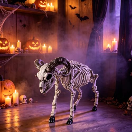 Halloween Skeleton Goat Decorations