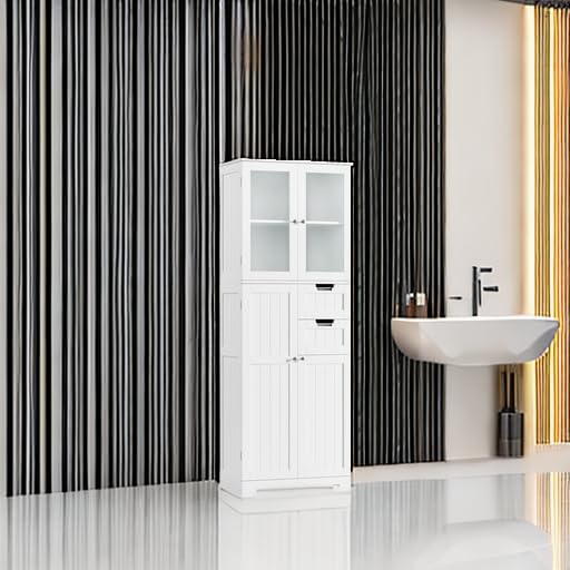 67'' Tall Bathroom Storage Cabinet
