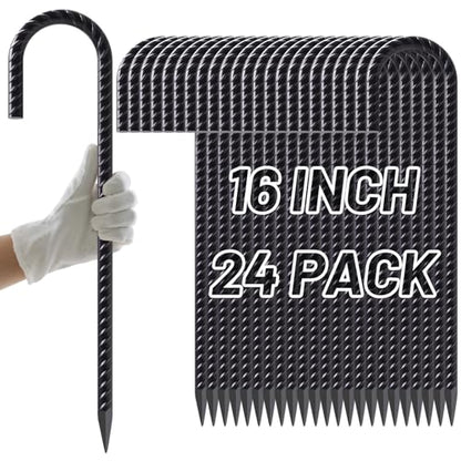 J Hook Rebar Stakes 16 Inch (24 Count)