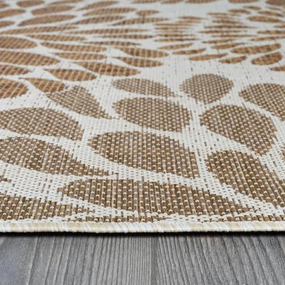 Outdoor Rug 6x9 Modern Exotic Tropical Leaf Area Rugs for Indoor and Outdoor Patio Deck Porch Garden Water Resistant Washable Outside Carpet
